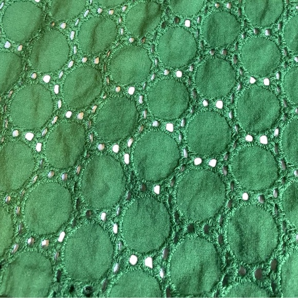 The Limited Green Cottagecore Eyelet 90’s revival Green Mini Dress Women’s SZ 8 - Picture 10 of 15